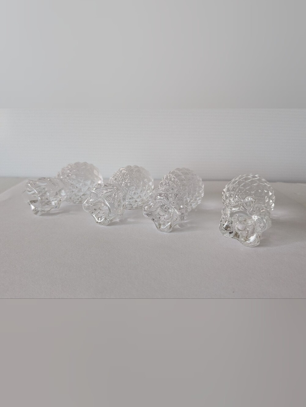 Williams Sonoma Clear Pineapple Taper Candle Holders - Set of 4 - Picture 5 of 13